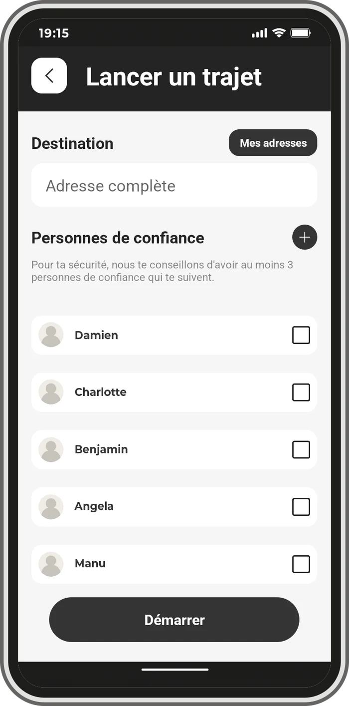 UMAY — personnes de confiance